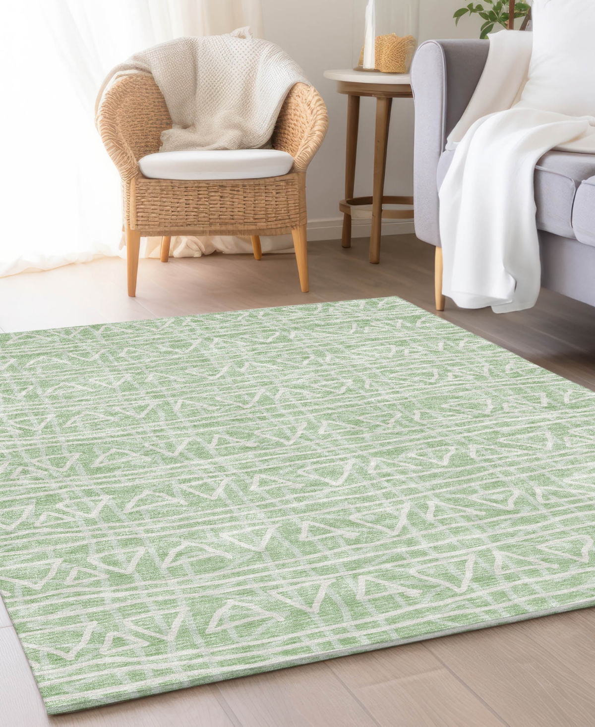 Addison Chantille Acn730 3'x5' Area Rug In Mint