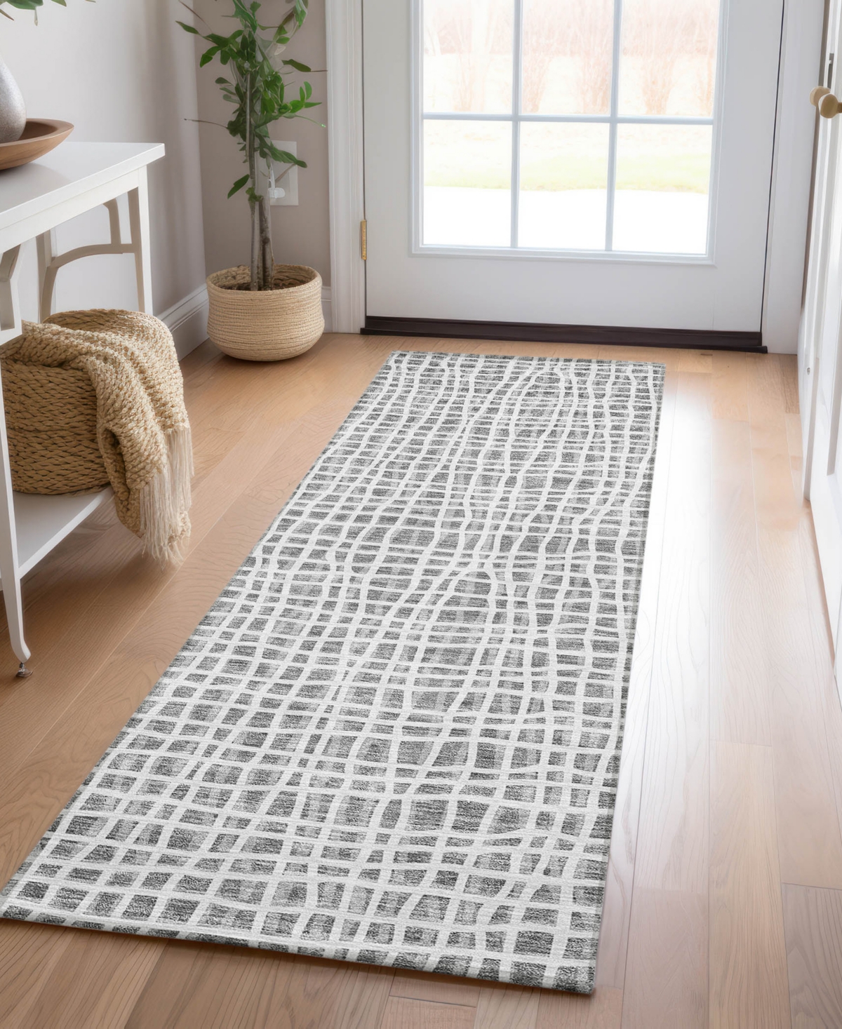 Addison Chantille Acn729 2'3"x7'6" Runner Area Rug In Gray