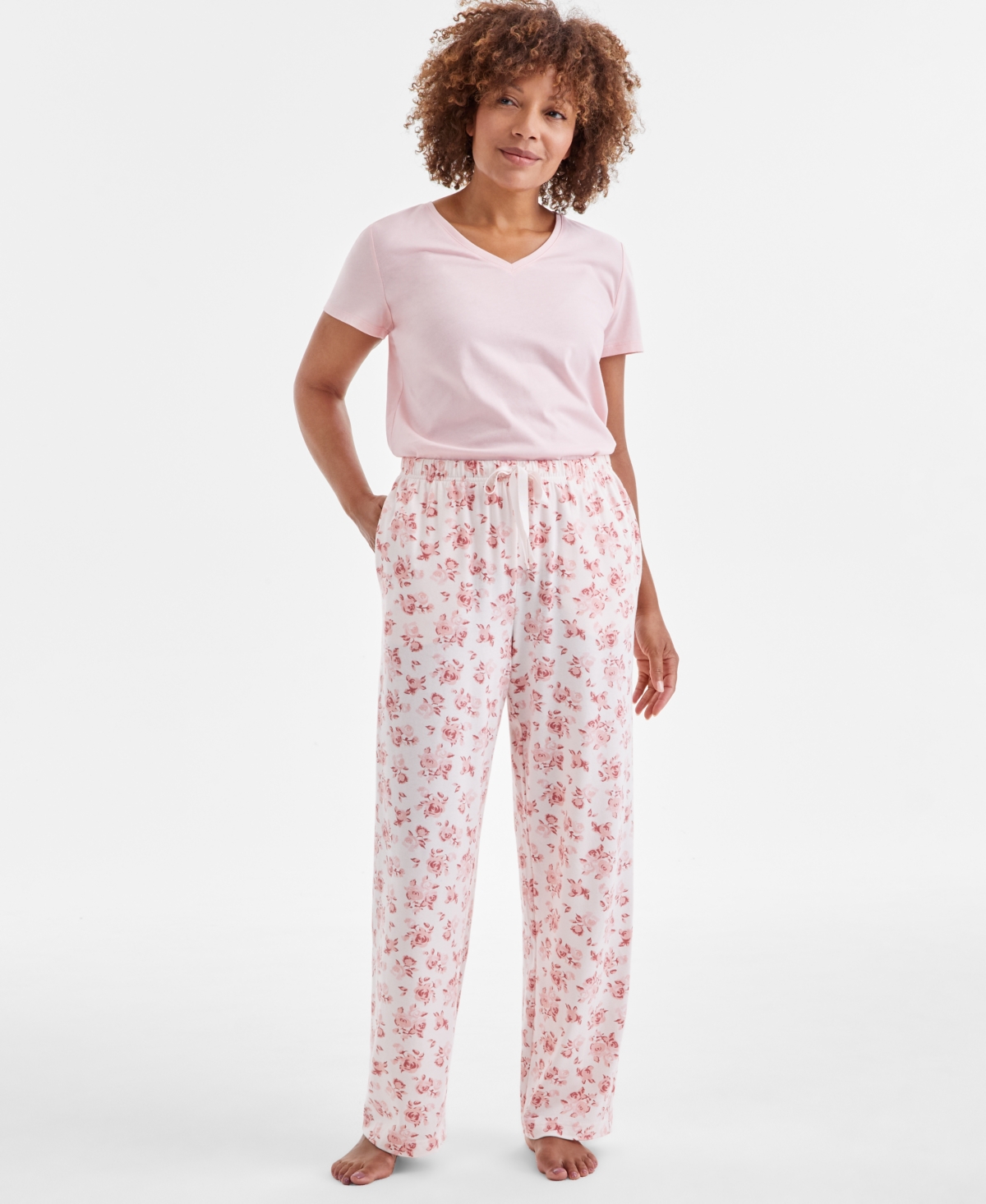 CHARTER CLUB WOMEN'S KNIT PAJAMA PANTS, EXCLUSIVELY AT MACY'S 