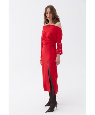 Women's Draped Maxi Dress