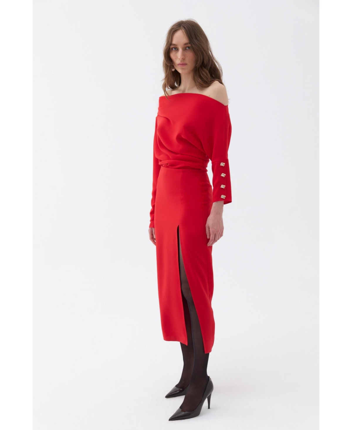 Nocturne Women's Draped Maxi Dress