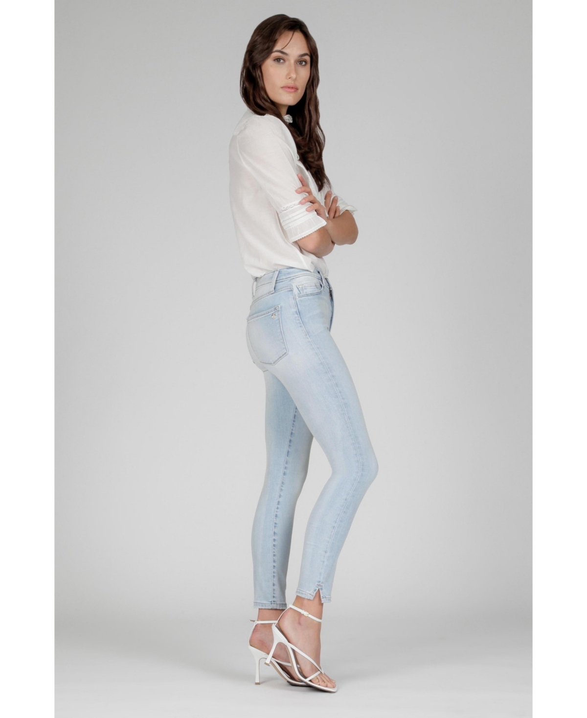 Black Orchid Denim Women's Kate Super High Rise Skinny Jean -pastel Blue
