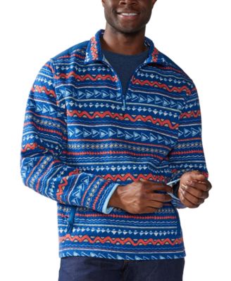 Chubbies - Men's Trail Mix Geo-Pattern Quarter-Zip Sweatshirt
