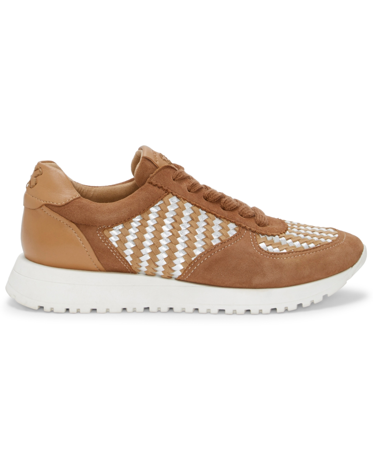 LUCKY BRAND WOMEN'S DEVA WOVEN KNIT LACE-UP SNEAKERS 