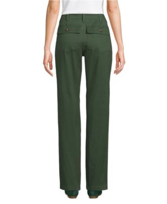 Women's High Rise Chino Utility Straight Leg Pants
