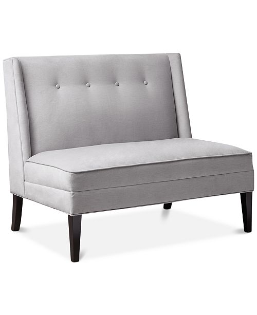 Sunday Theory Eva Button Tufted High Back Settee Quick Ship