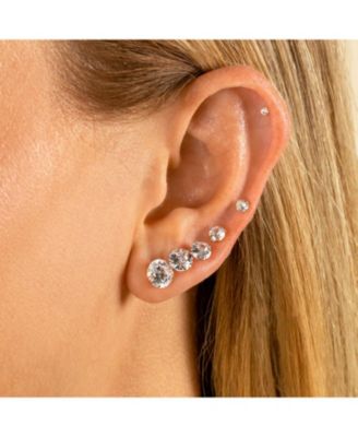 Solitaire Stud Earring 14K