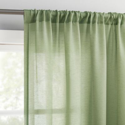 Amalfi Linen Blend Semi-Sheer Rod Pocket Curtain Panel