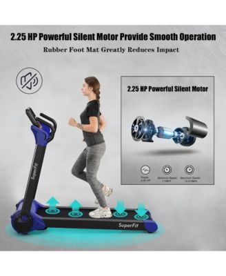 Folding 2.25HP Electric Treadmill Running Machine w/ LED Display