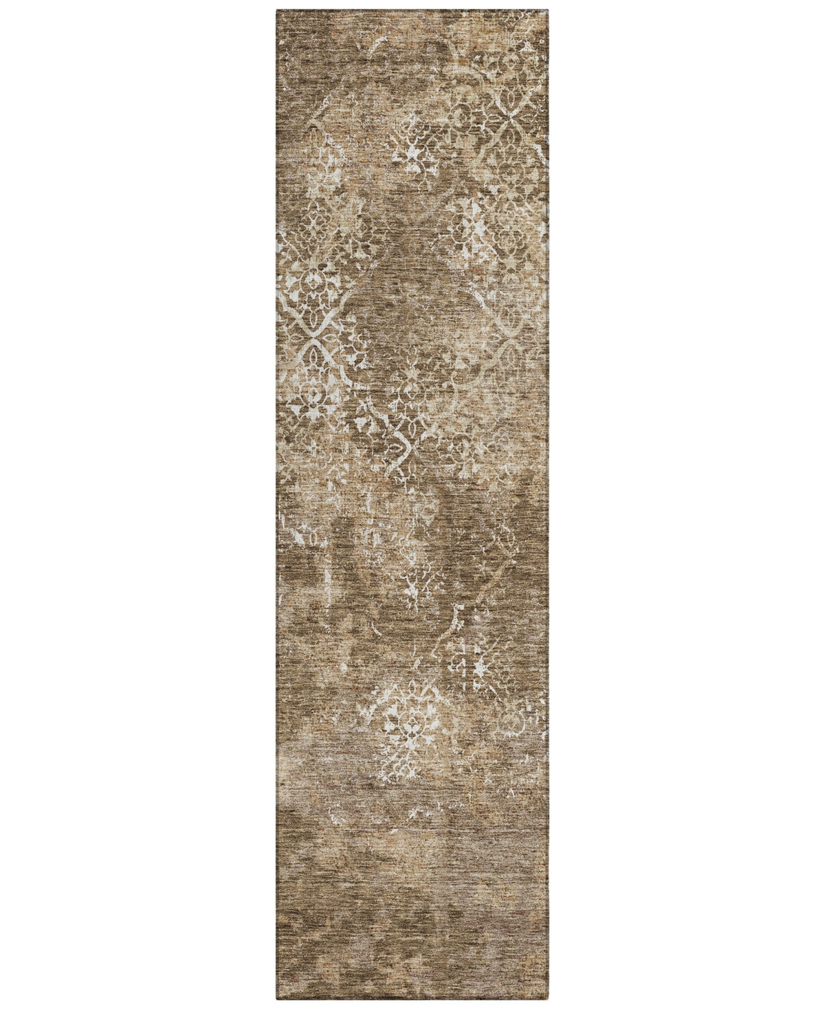 Addison Chantille Acn769 2'3"x7'6" Runner Area Rug In Brown