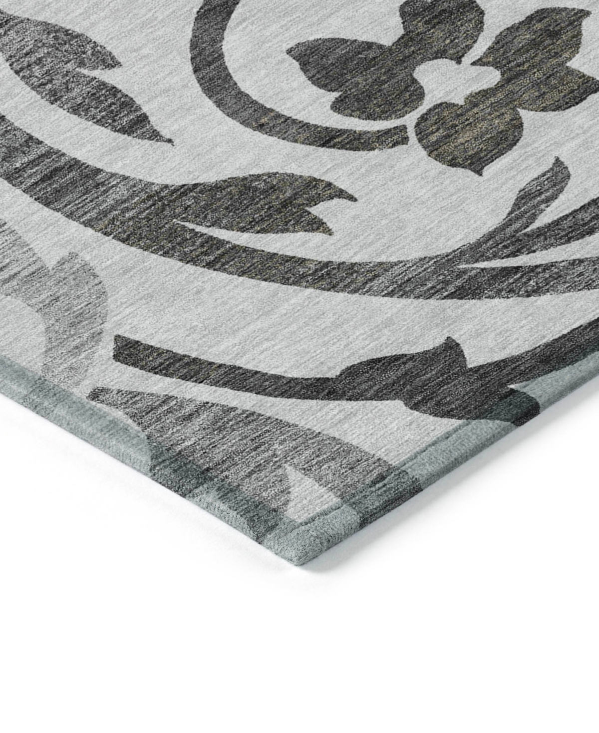 Addison Chantille Machine Washable Acn764 8'x10' Area Rug In Gray