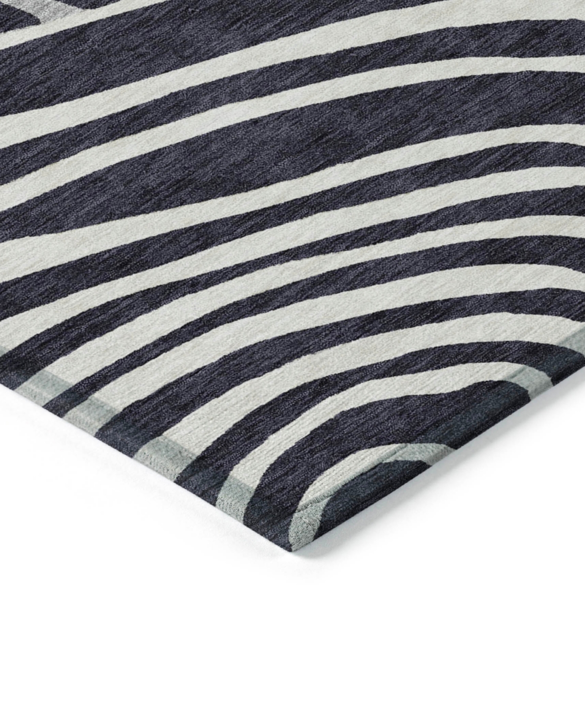 Addison Chantille Machine Washable Acn765 2'6"x3'10" Area Rug In Black