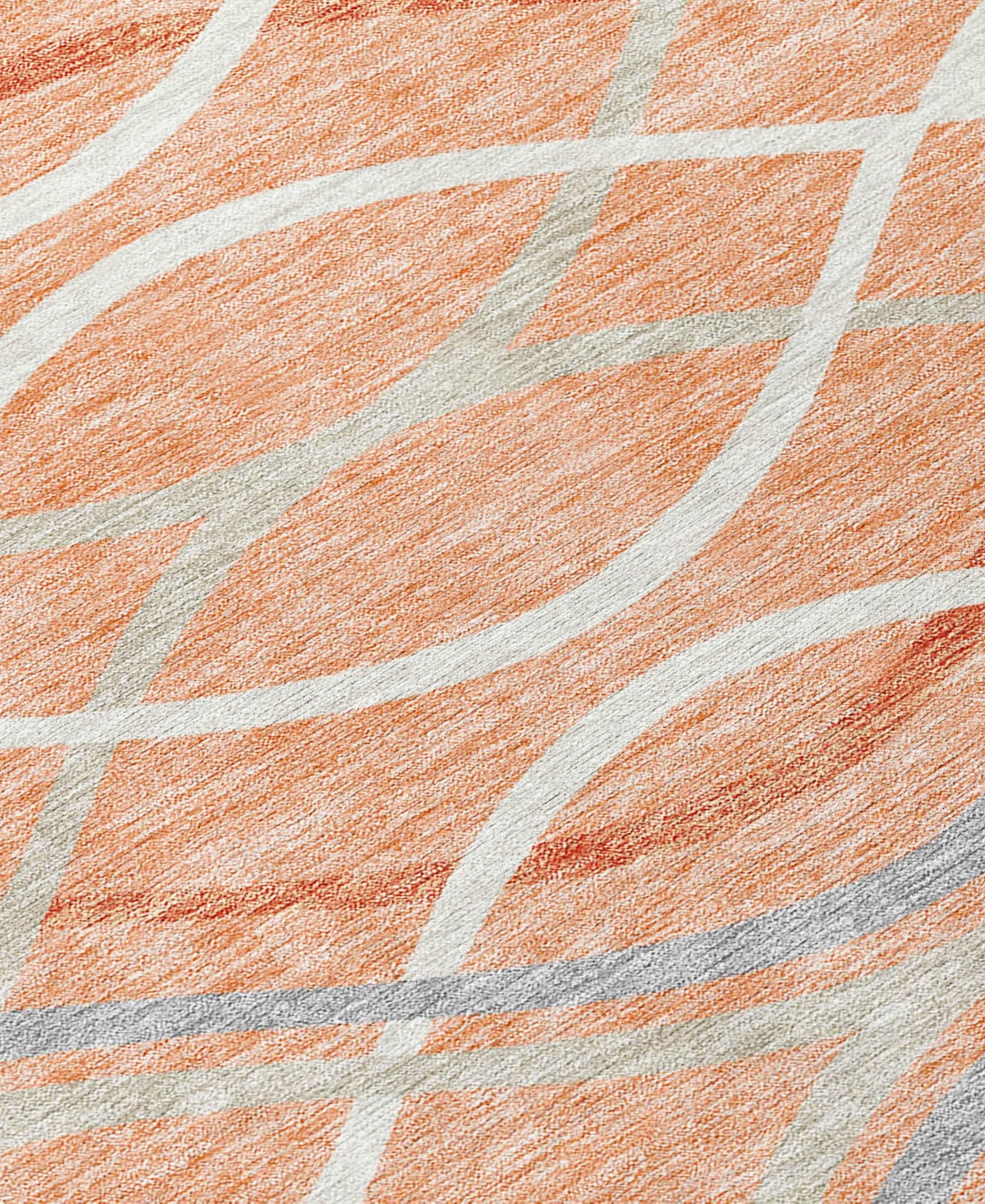 Addison Chantille Machine Washable Acn757 8'x10' Area Rug In Peach