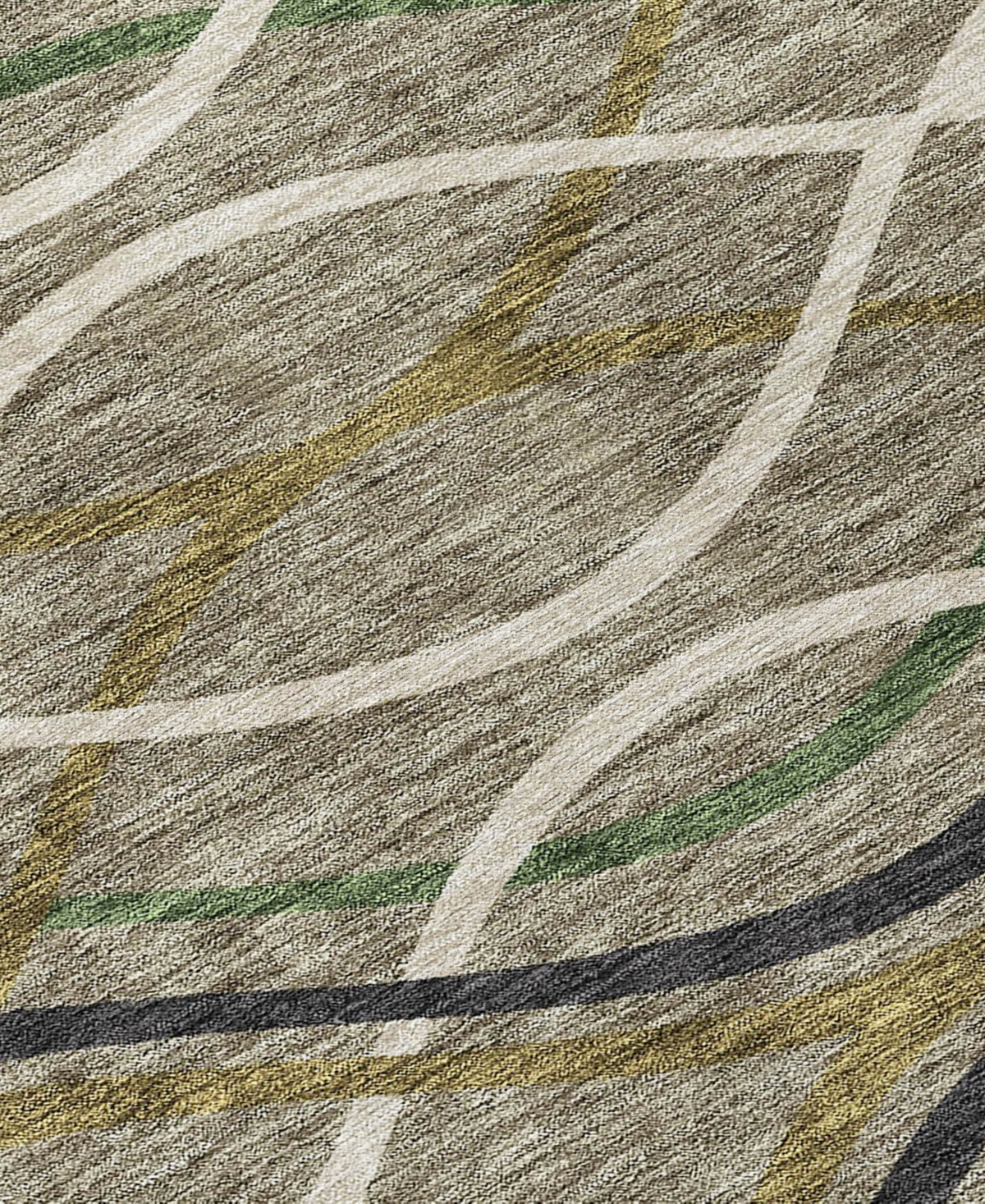 Addison Chantille Machine Washable Acn757 3'x5' Area Rug In Taupe