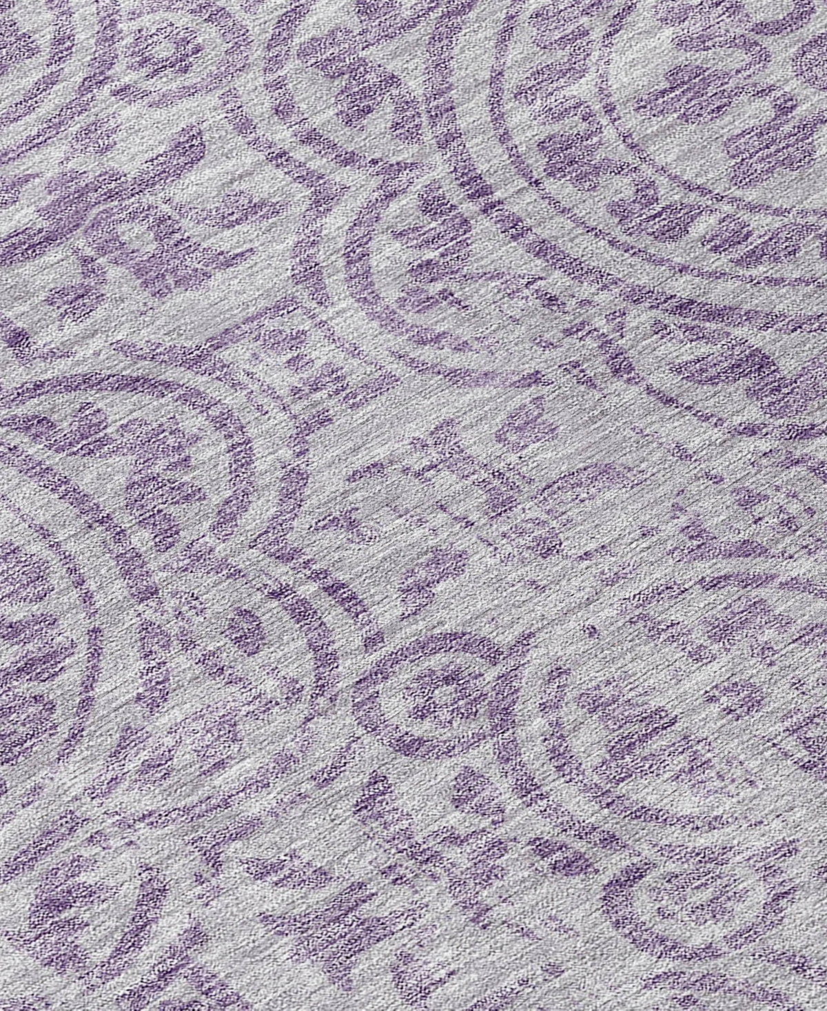 Addison Chantille Acn758 2'3"x7'6" Runner Area Rug In Lavender