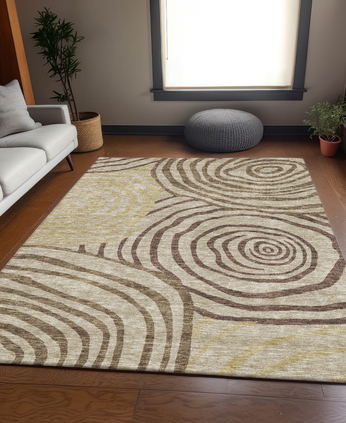 Addison Chantille Acn765 9'x12' Area Rug In Brown