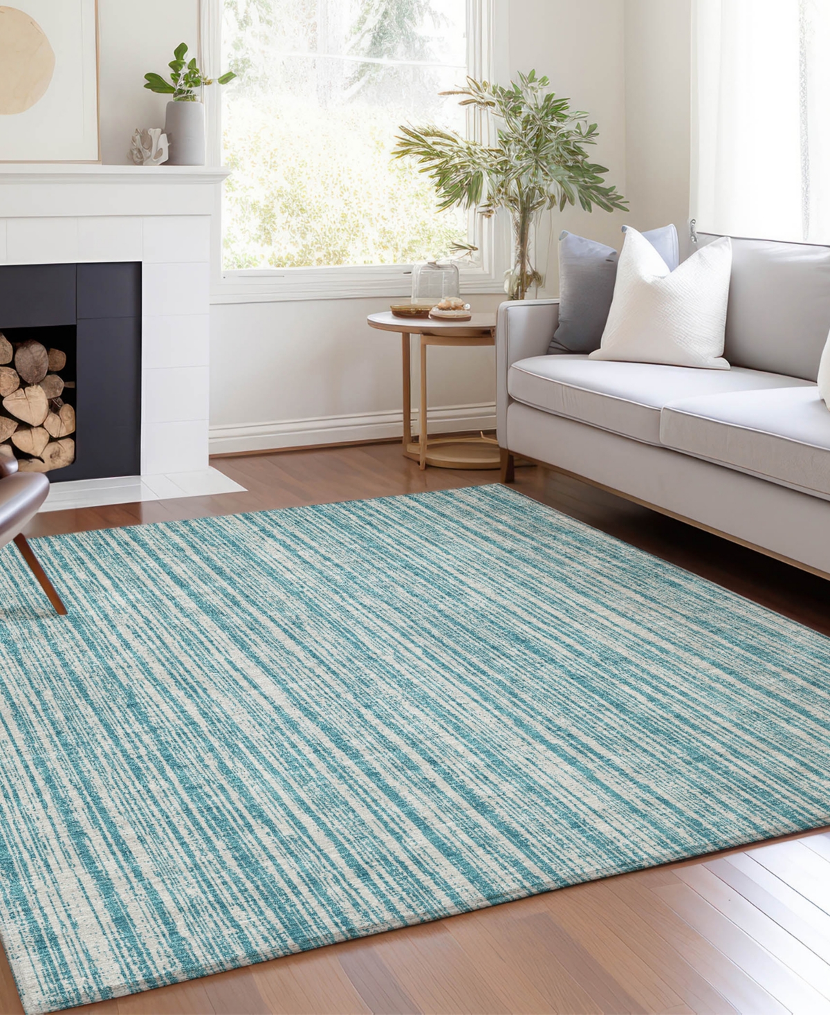 Addison Chantille Acn760 8'x10' Area Rug In Teal