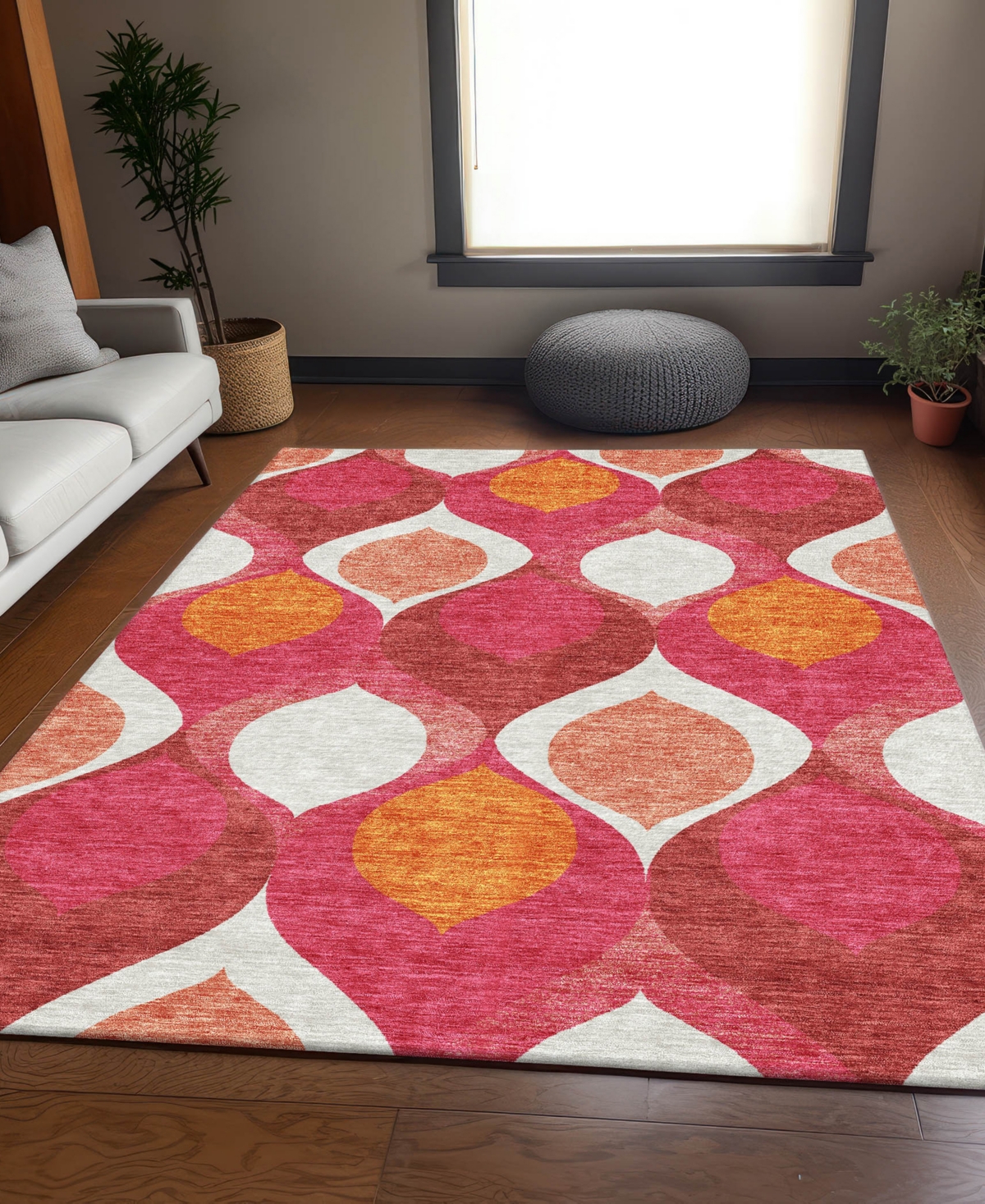 Addison Chantille Acn749 8'x10' Area Rug In Pink
