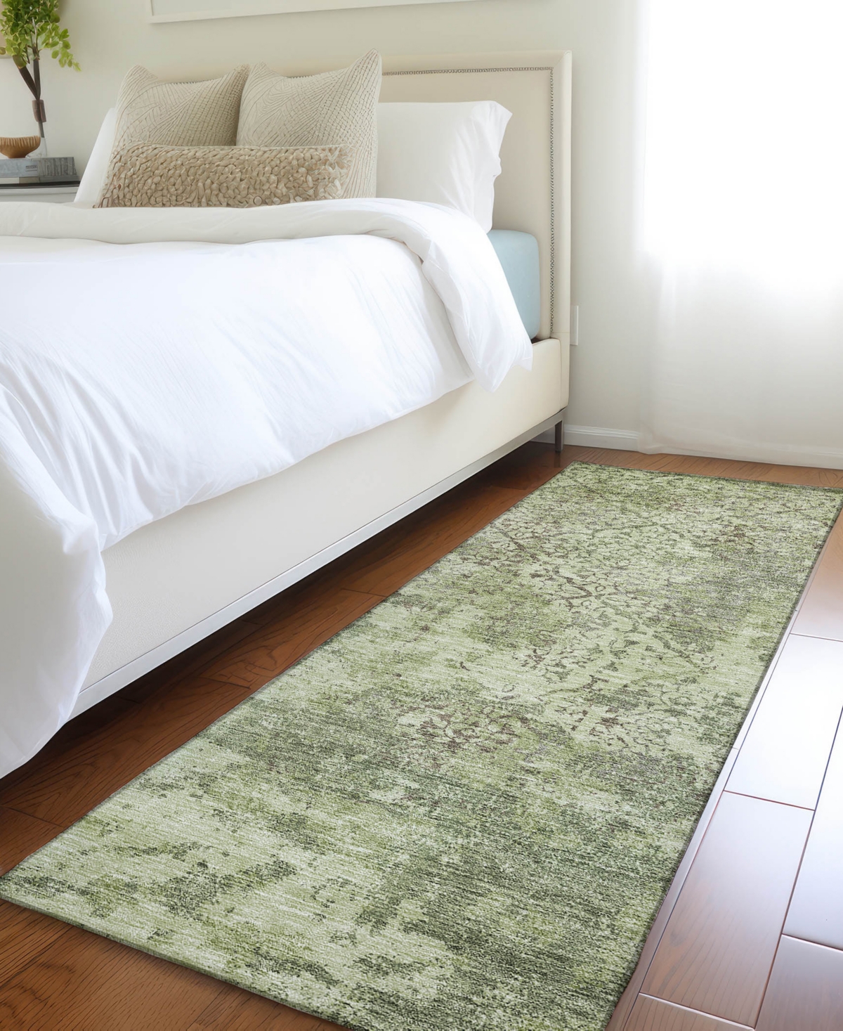 Addison Chantille Acn769 2'3"x7'6" Runner Area Rug In Sage