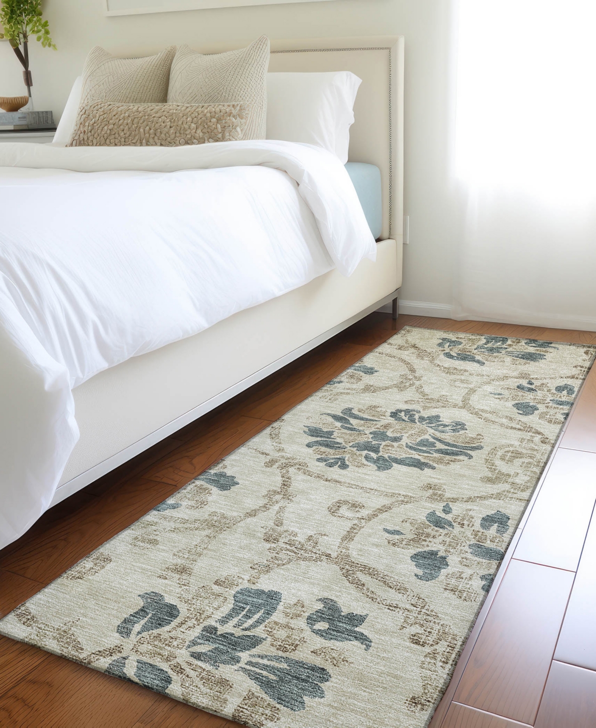 Addison Chantille Acn762 2'3"x7'6" Runner Area Rug In Beige