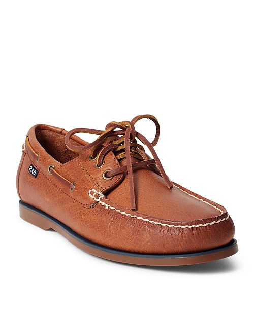 alfani Polo Ralph Lauren Bienne Tumbled Leather Boat Shoes Men's Shoes