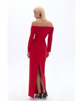 Women's Bow Maxi Dress