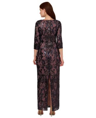 Women's Embroidered Sequinned Gown