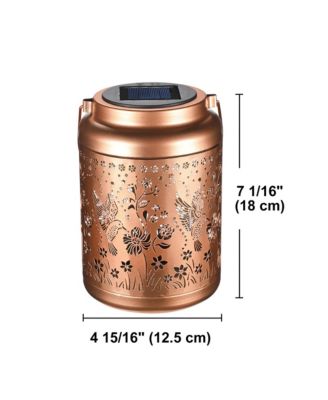 Hummingbird Solar Lantern Outdoor Hanging Waterproof Metal Decor Light Christmas Gifts Yard Patio Porch 2Pack