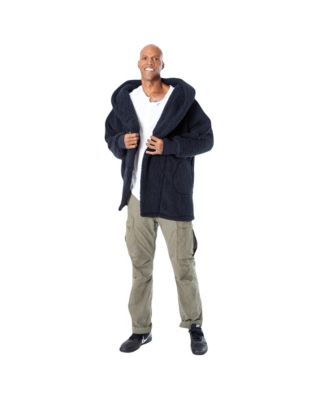 Men's and Women's The Best Lounger In The World Black Orlando Magic Oversized Open-Front Hoodie Sweater