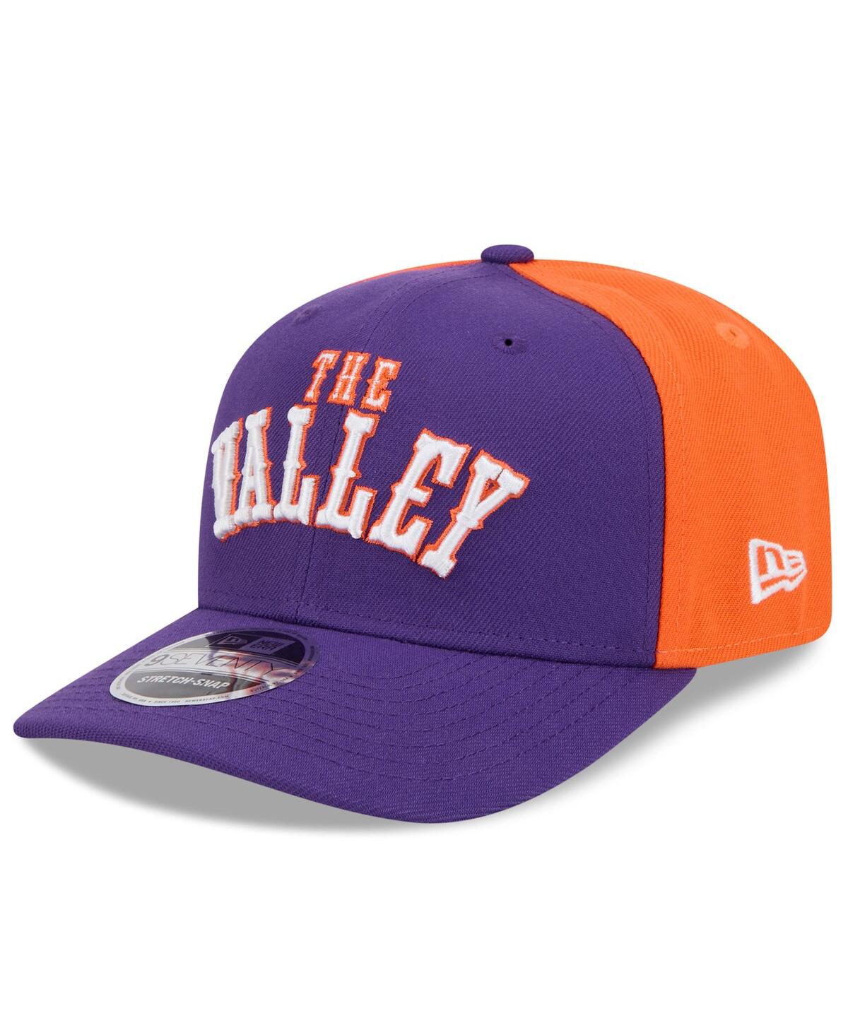New Era Men's Purple Phoenix Suns 2024/25 City Edition 9seventy Stretch-snap Hat In Purple