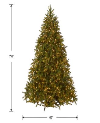 7.5' "Feel Real" Jersey Fraser Fir Hinged Tree with 1250 Clear Lights