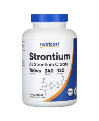 Nutricost Strontium 750 mg - 240 Capsules (375 mg per Capsule) - Macy's