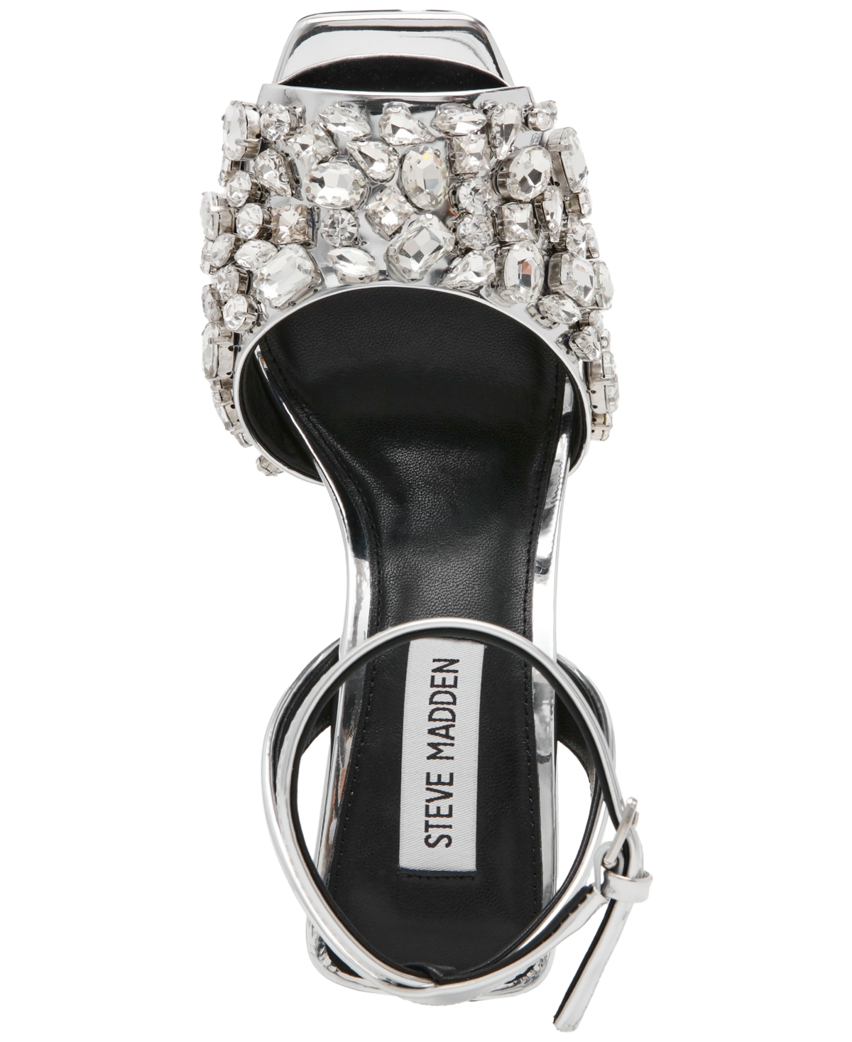 STEVE MADDEN WOMEN'S LILAC RHINESTONE PEEP-TOE TWO-PIECE SANDALS 