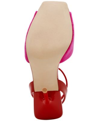 Women's Lilac Peep-Toe Two-Piece Sandals