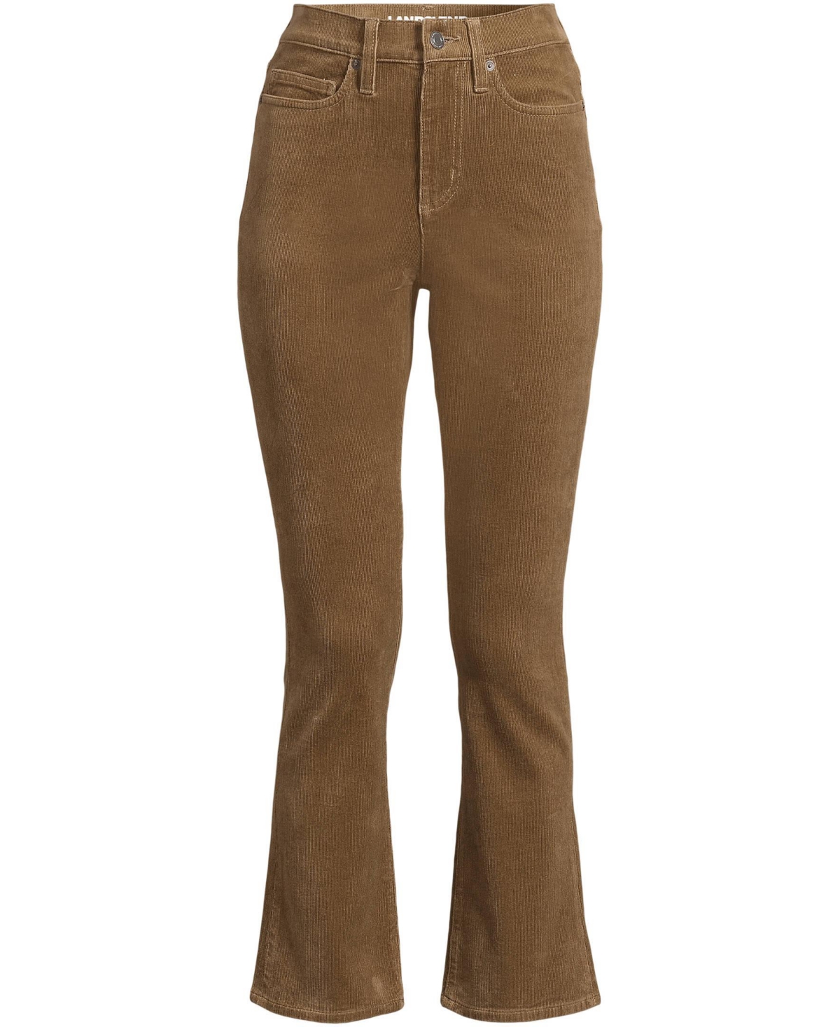Lands' End Women's High Rise Corduroy Kick Crop Pants