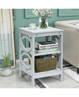 3 Tiers Nightstand Sofa Side End Accent Table