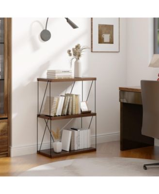 GOUUN 3-Tier Multipurpose Display Rack with Metal Frame