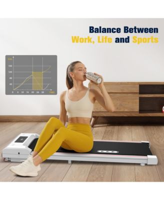 Walking Pad Under Desk Treadmill 265LBS 2.25HP Running Machine for Home Office