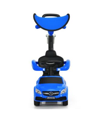 3 in 1 Ride on Push Car Mercedes Benz Toddler Stroller Sliding Car