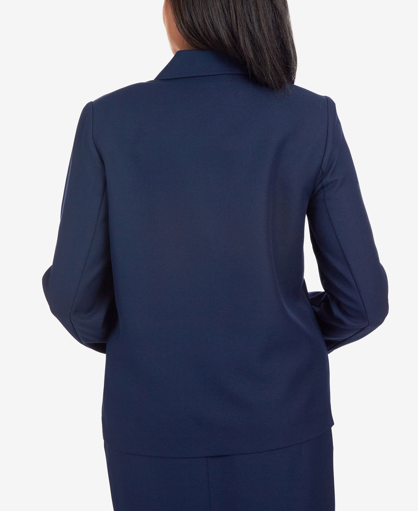 Женский пиджак Alfred Dunner Classic Fitted Blazer, цвет: Тёмно-синий — фото 2
