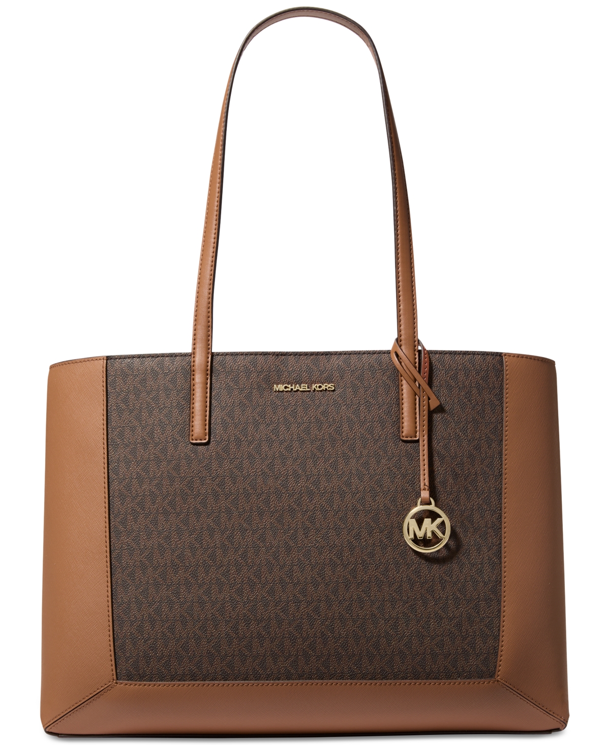 Michael Kors Michael  Sallie Large East West Tote In Brown,acorn