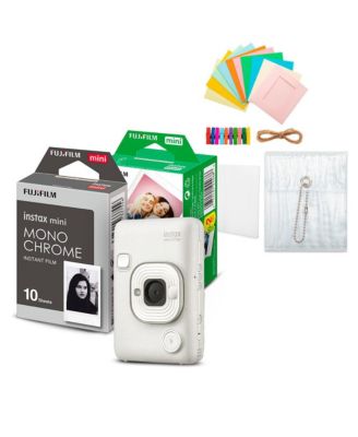 INSTAX MINI LIPLAY C WHITE VN EX D US + Color/B+W Film and Accessories Kit