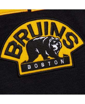 Men's Black/Gold Boston Bruins Legendary Slub Raglan Long Sleeve T-Shirt