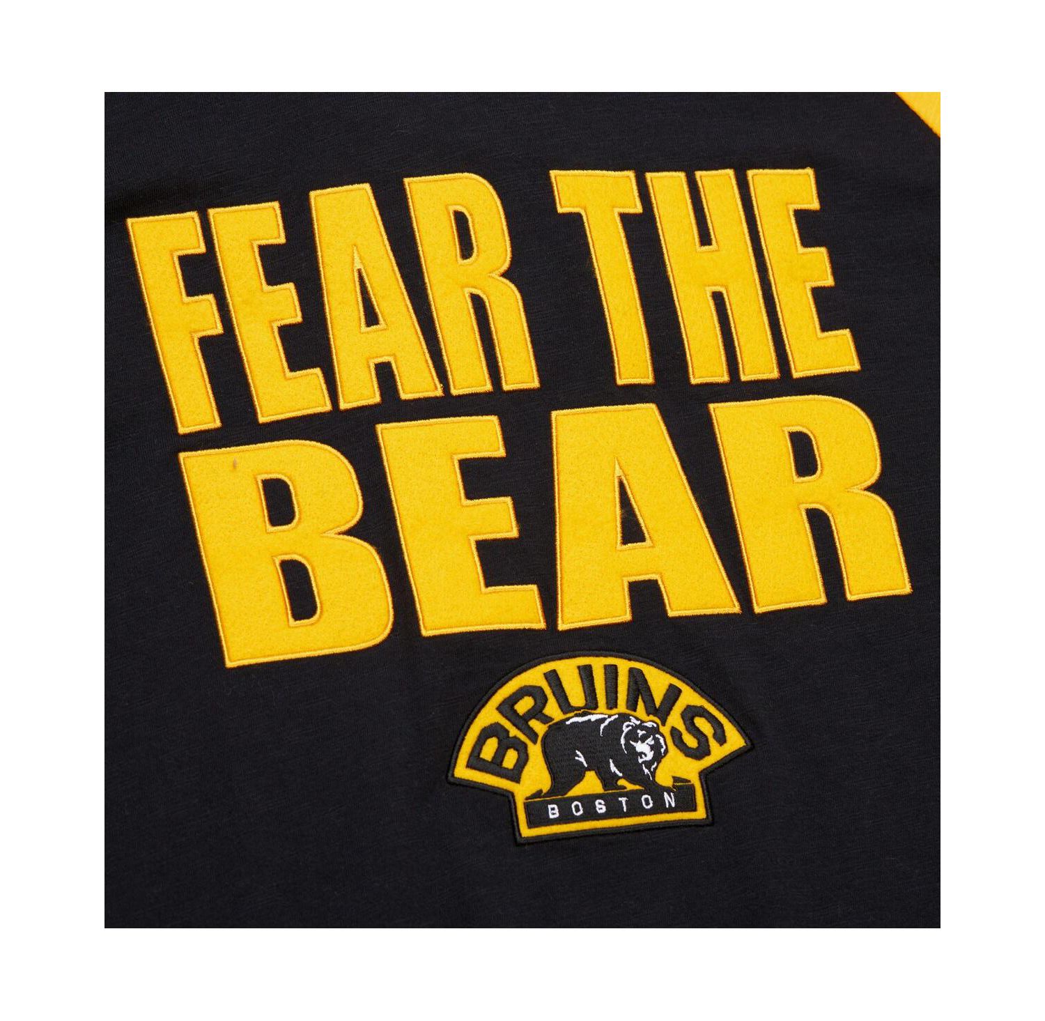 Men's Black/Gold Boston Bruins Legendary Slub Raglan Long Sleeve T-Shirt