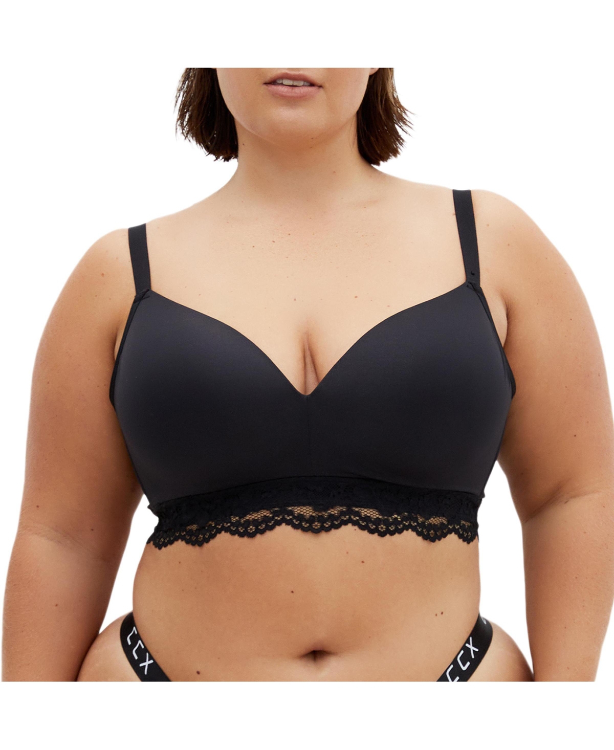 Plus Size Signature Wireless Bra - Black