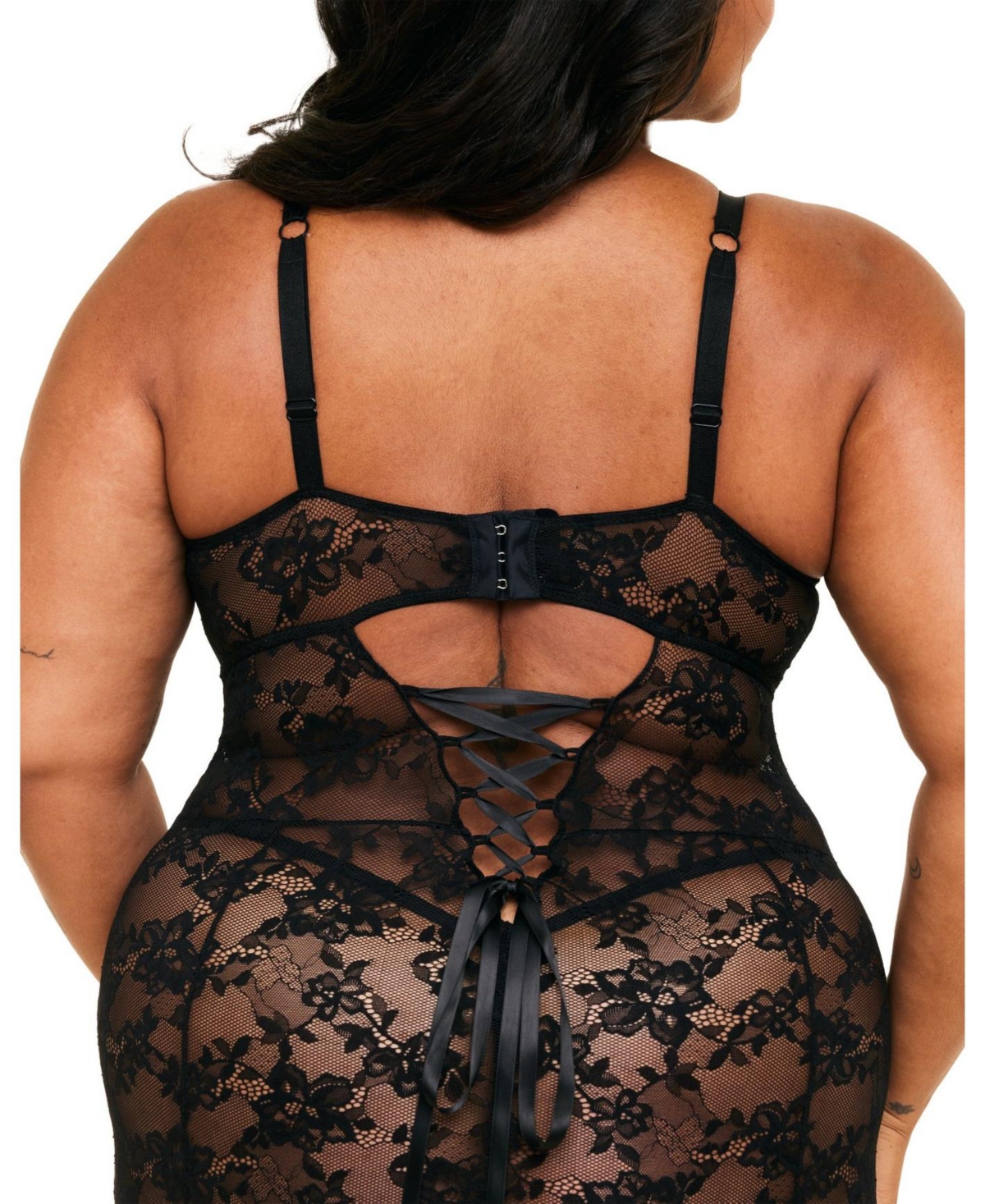 Adore Me Plus Size Brielle Babydoll & G-String Set Lingerie