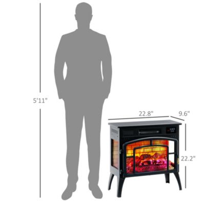 Infra Electric Fireplace Heater for Indoor, 1500W,