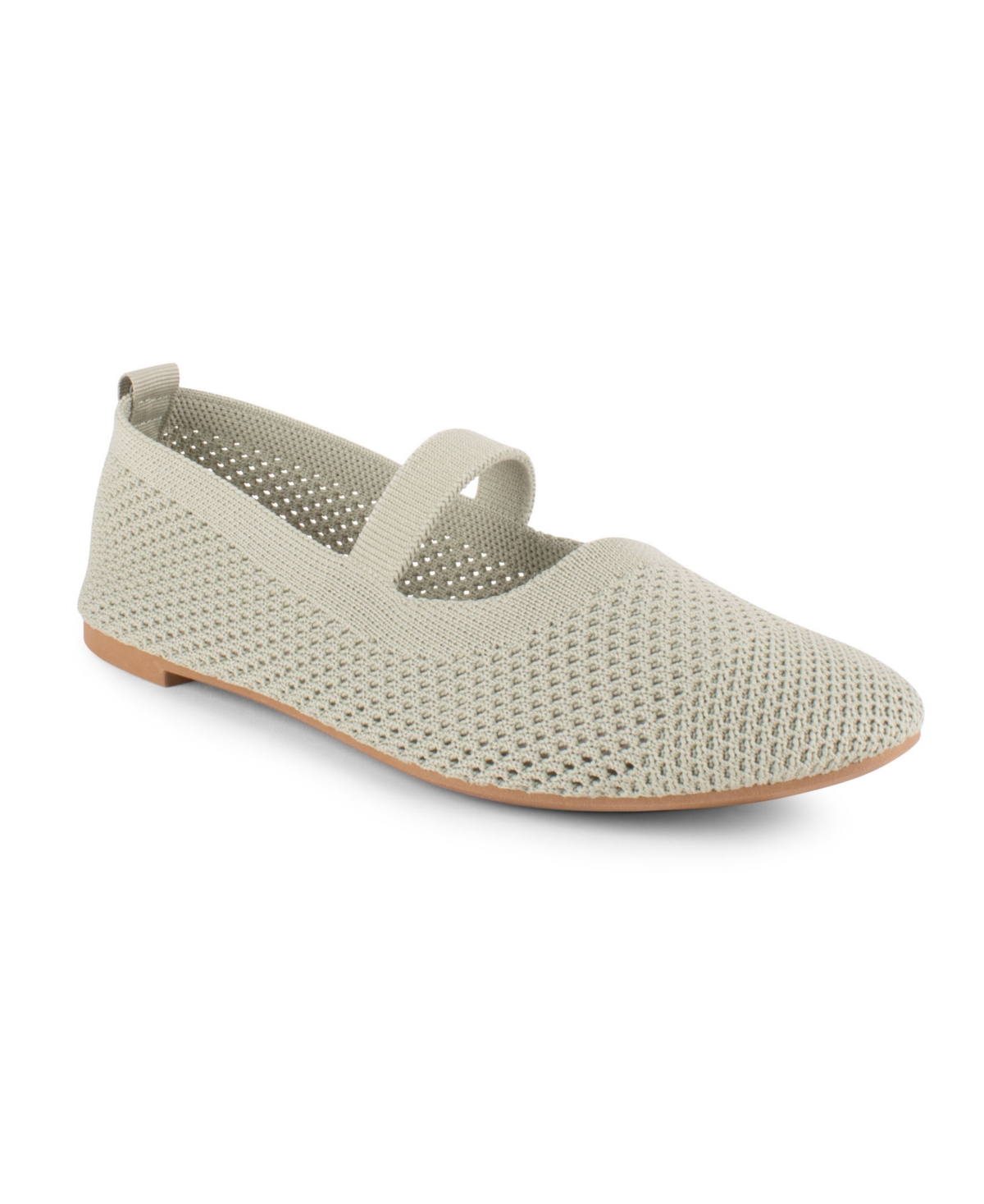 Danskin Women's Remarkable Slip-on Ballet Flats In Sage Green