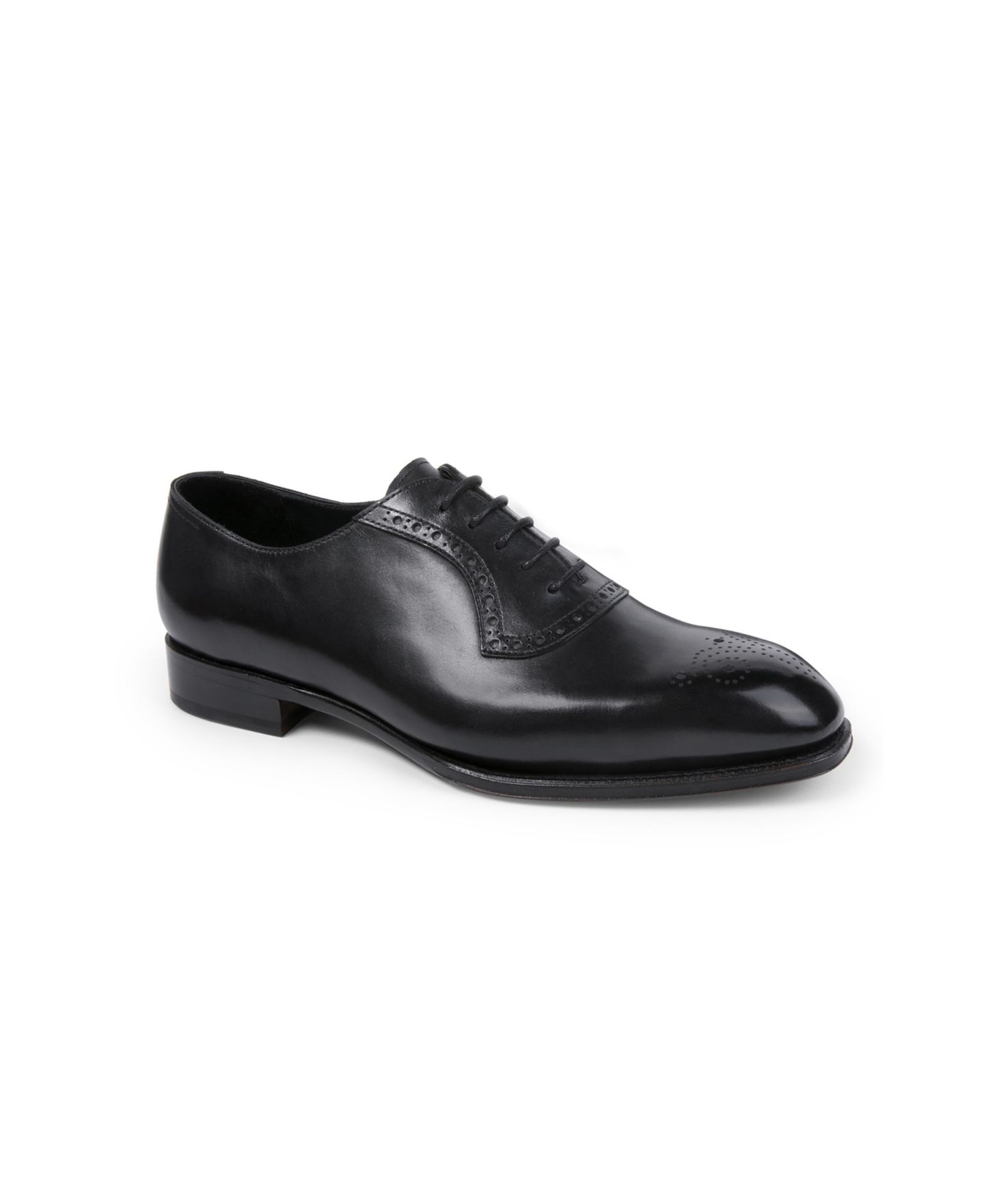 Мужские туфли Anthony Veer Turin Oxford Dress Shoe, цвет: Чёрный состаренный — фото 1
