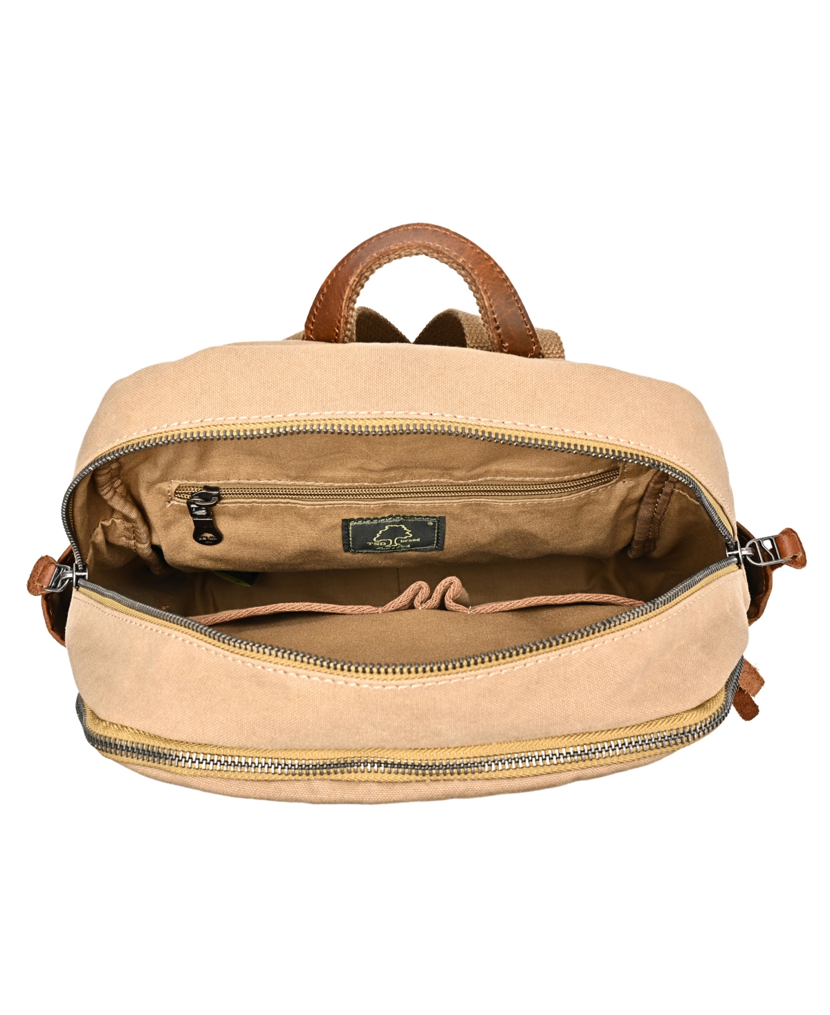 Tsd Brand Magnolia Hill Large Backpack In Khaki